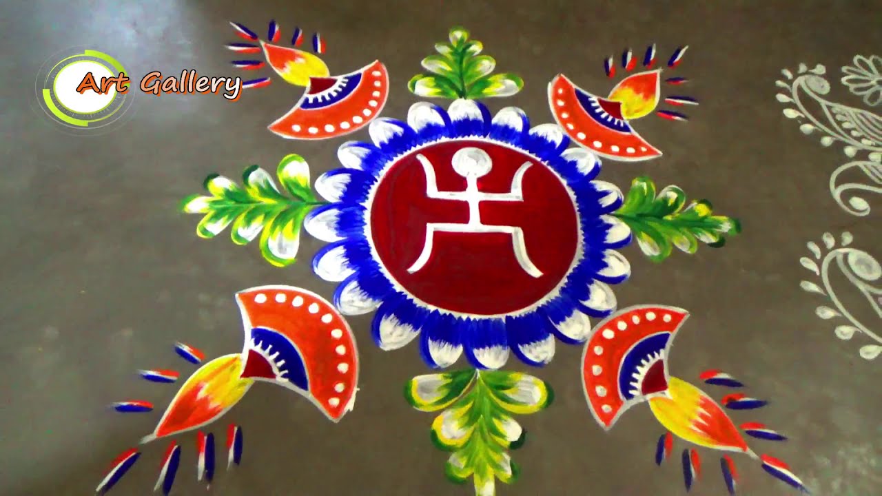 alpana designs lajja gauri swastika symbol by art gallery