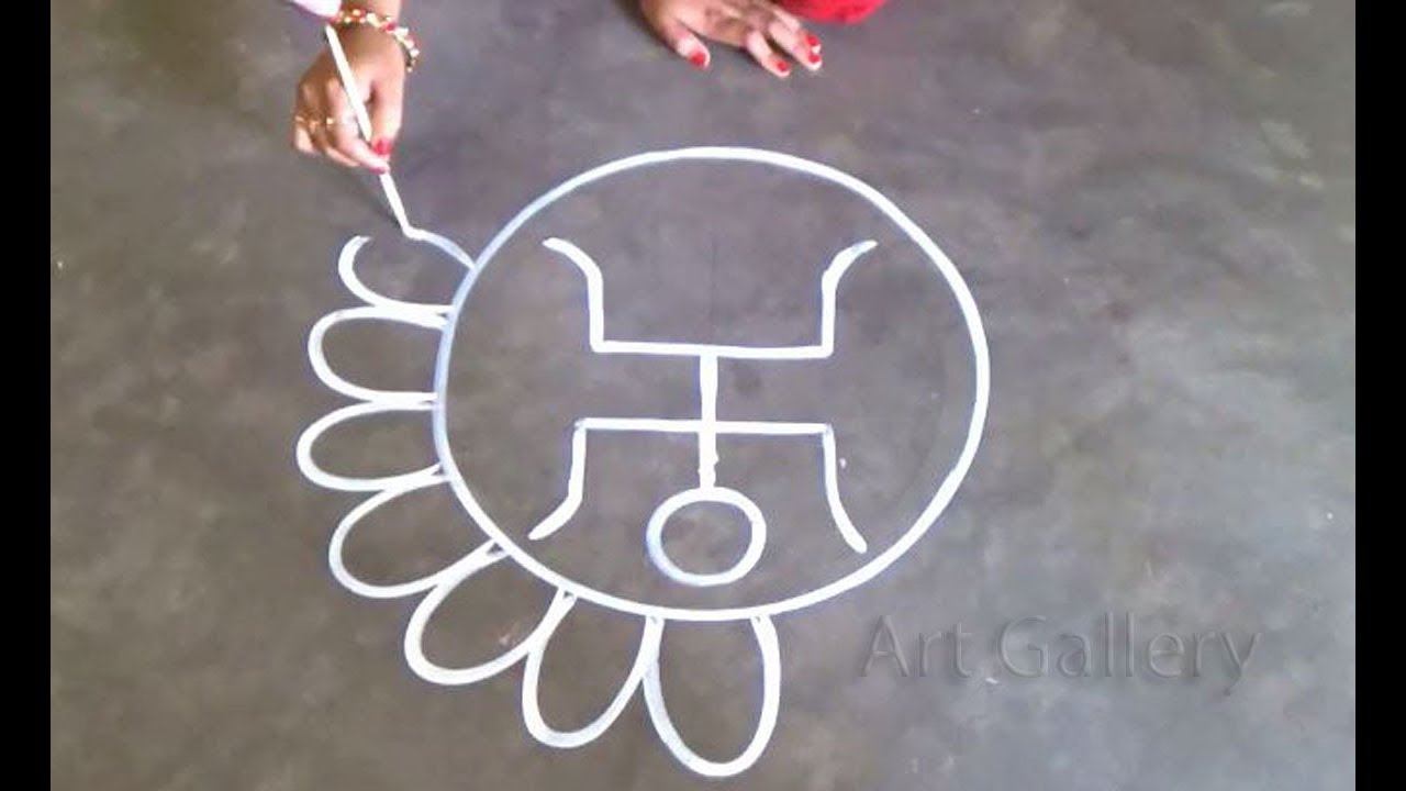 Alpana designs lajja gauri swastika symbol by art gallery