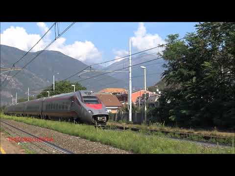ETR 610 IN LIVREA FRECCIARGENTO IN TRANSITO A VOGOGNA.(VB) LINEA DEL SEMPIONE. SAB. 12 - 9 - 2020.