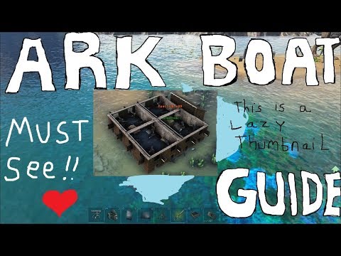 Hidden Turret Boat Tutorial, Deadly PvP motorboat- Ark Survival Evolved