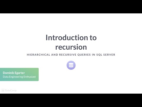 Sql Tutorial Introduction To Recursion