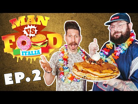 3KG of PANCAKES al BACON w @ThomasHungry | Man vs Food Italia EP.2 | MochoHf