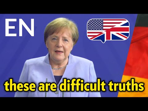 Chancellor Merkel Addresses Germans before Easter about Corona Virus (English Voice and Subtitles)