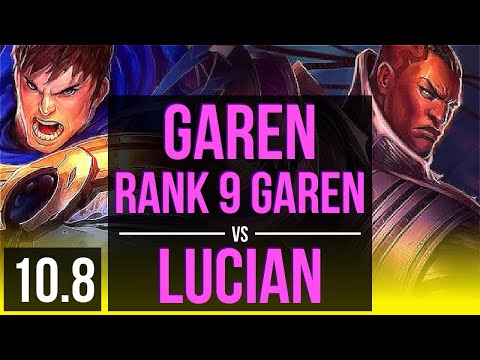 GAREN & Yuumi vs LUCIAN & Bard (ADC) | Rank 9 Garen, 500+ games | BR Grandmaster | v10.8