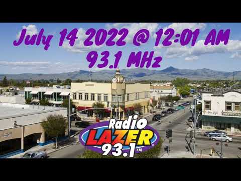 KXSM-FM Radio Lazer 93.1 Legal ID (Hollister, CA)