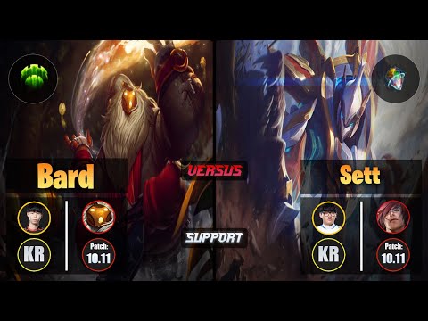 Lehends BARD (Support) [Guardian] VS Hoit SETT - Challenger KR Patch 10.11