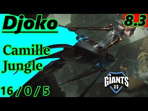Djoko as Camille Jungle - S8 Patch 8.3 - EUW Challenger - Full Gameplay