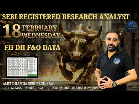 FII DII F&O DATA  Nifty BankNifty Sensex Prediction Tomorrow Wednesday 18 February 26