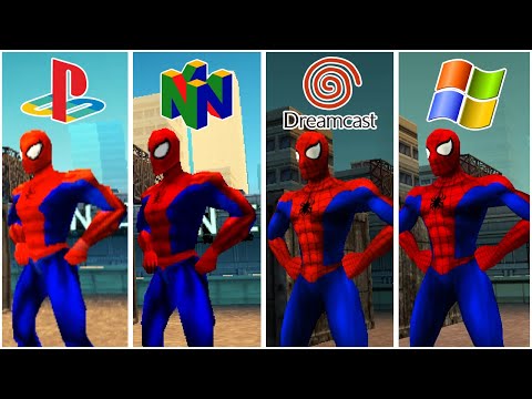 Spider Man (2000) PS1 vs Nintendo 64 vs Dreamcast vs PC (Which One is Better!)
