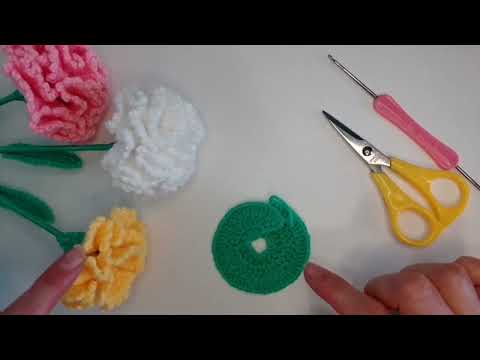 Garoafe croșetate! Floare croșetată!🌺!Rapid și  ușor!🌺
