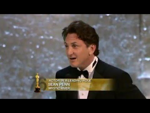Sean Penn winning Best Actor for Mystic River