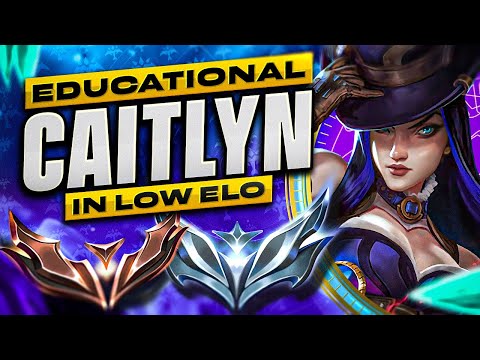 How to play Caitlyn in low Elo - Caitlyn ADC Gameplay Guide | League of Legends