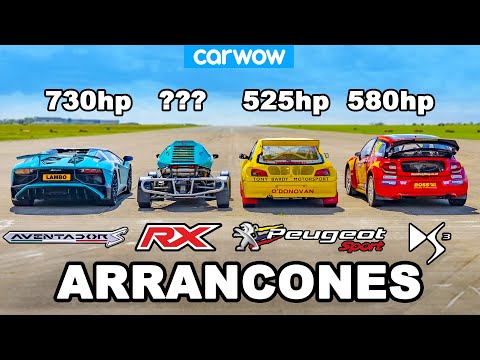 Lamborghini Aventador SV vs Autos Rallycross de £1M : ARRANCONES