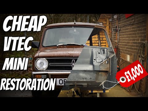 CHEAP! Classic Mini Restoration - VTEC Engine Swap *Bulkhead Mods*