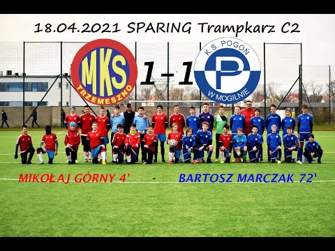 18.04.2021 MKS Trzemeszno - Pogoń Mogilno 1-1 (SPARING Trampkarz C2)
