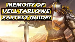 Memory of Vell Tarlowe Fastest Method! (Destiny 2 Shadowkeep)