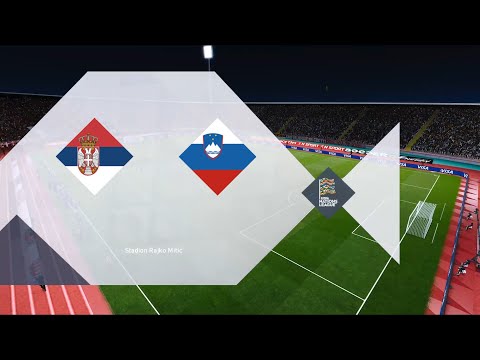 Serbia vs Slovenia | Stadion Rajko Mitić | 2022-23 UEFA Nations League | PES 2021