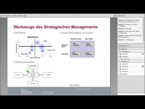 Interner Auditor - Werkzeuge des strategischen Managements Teil 3