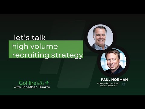 Paul Norman - VP of TA - High-Volume Recruiting Strategy