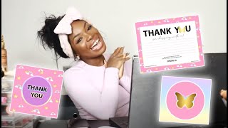 ENTREPRENEUR LIFE EP. 2 | HOW TO MAKE CUSTOM STICKERS & BUSINESS CARDS | BEAUTYANDMARIE