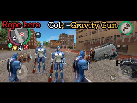 Rope hero got gravity gun 💪💪 Rope hero vice town ❤️‍🔥❤️‍🔥