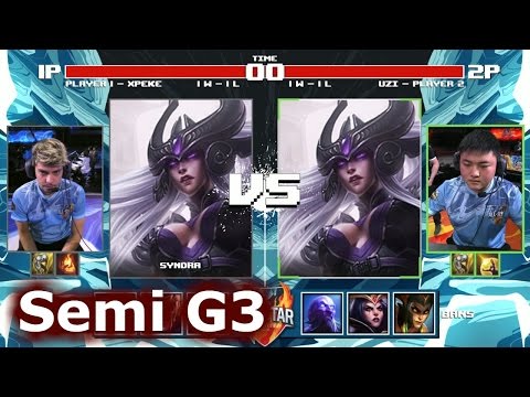 [PLAY] xPeke Syndra vs Uzi Syndra | Game 3 Semi Final 1v1 Tournament All-Stars 2016 | EU vs China