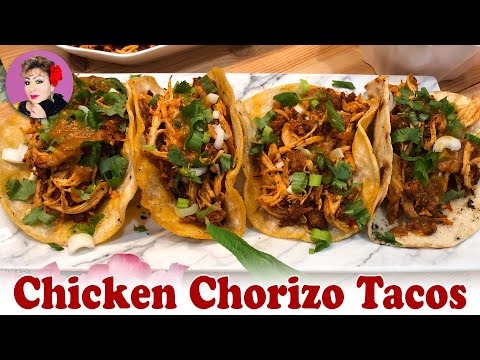 How to make Chicken Chorizo Tacos / Choritacos street food