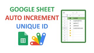 Apps Script - Google Sheet Auto Increment / Unique ID