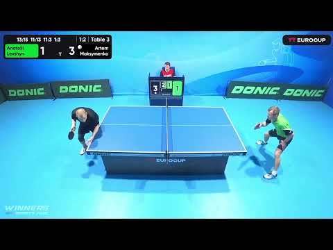 10:20 Anatolii Levshyn 1 - 3  Artem Maksymenko 11.04.2023 TT Euro.Cup Ukraine Star