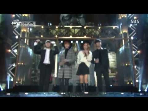 141221 Soyou (SISTAR) + Sungkyu (INFINITE) + Sungjae (BTOB) + Junggigo - Some @ SBS Gayo Daejeon