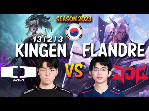 DK Kingen vs JDG Flandre - Kingen AKALI vs Flandre YONE Top - Patch 13.24 KR Ranked