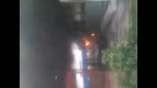 preview picture of video 'fire at butterworth jetty old ticket counter'