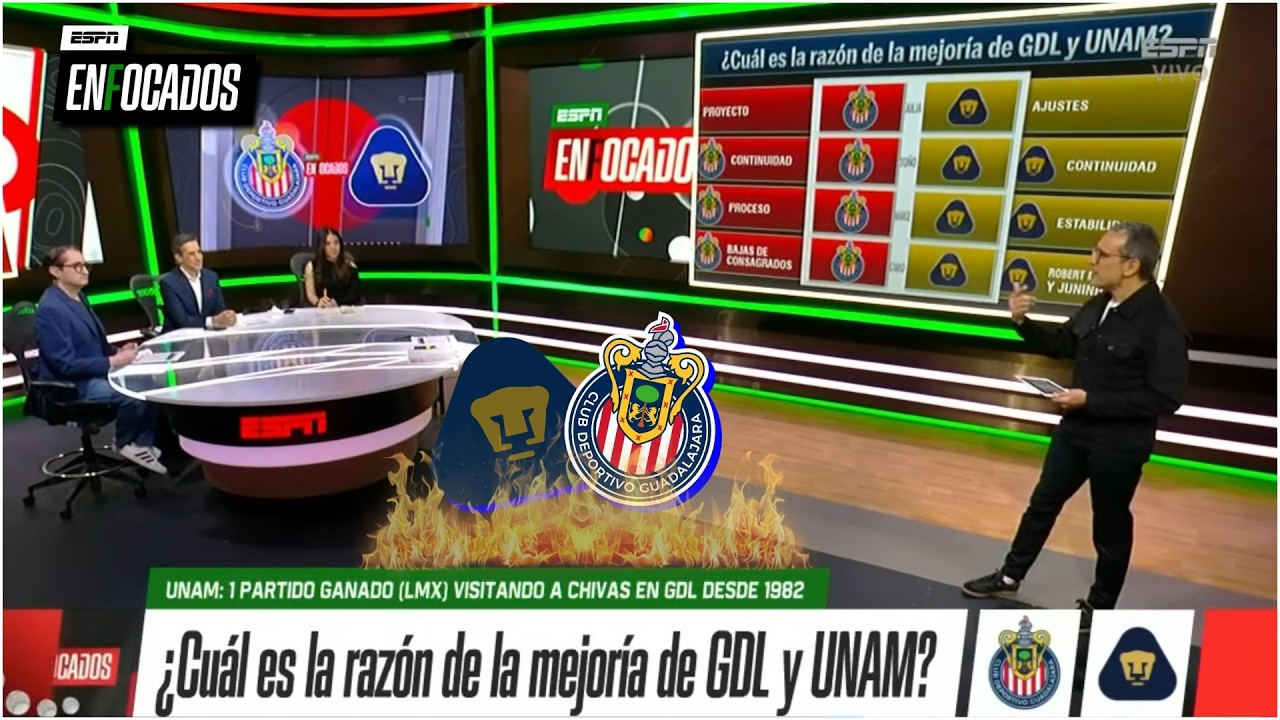 CONTINUIDAD PROYECTO de CHIVAS; DELANTEROS de PUMAS, CLAVES del repunte de ambos clubes | Enfocados
