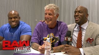"Parts Unknown" host Anthony Bourdain joins Titus Worldwide: Raw Fallout, Aug. 21, 2017