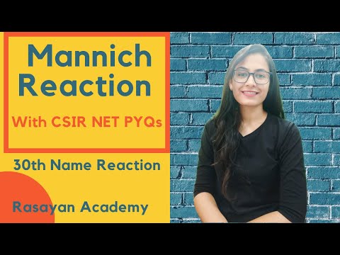 100 Name Reactions (030) - Mannich Reaction | Carbonyl Name Reaction | Enol Reaction