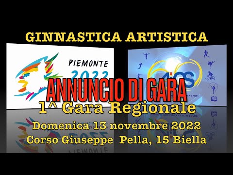 AICS Piemonte Annuncio di  Prima Gara Regionale di Ginnastica Artistica