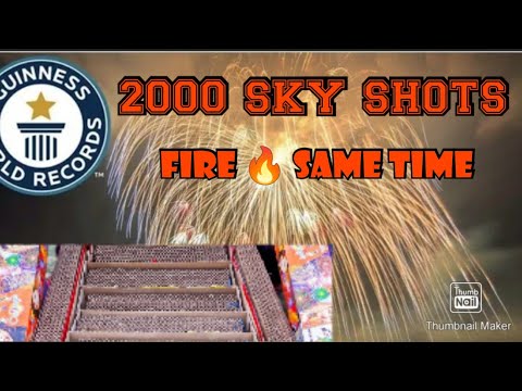 world Record first time fire 2000 sky shots in same time enjoy this visual don't miss this video
