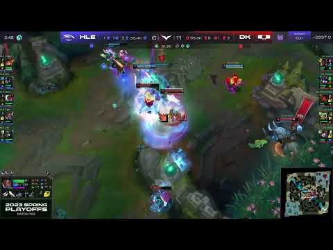 HLE Zeka's Yone clutching ultimate to win the match! DK vs HLE LCK spring 2023 playoff