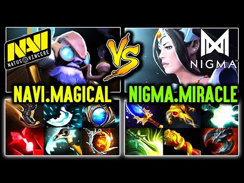 Navi.Magical Tinker vs Nigma.Miracle Carry Mirana - Crazy Game Between M-Gods Dota 2