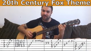 Tutorial: 20th Century Fox Theme (Full Arrangement) - w/ TAB (Guitar Lesson)