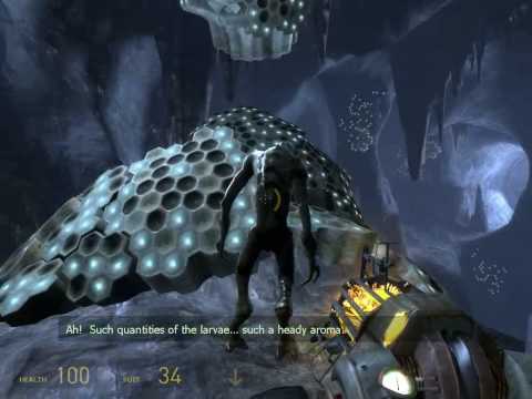 Half Life 2 - Episode Two - vortessence extraction + Gman cut scene