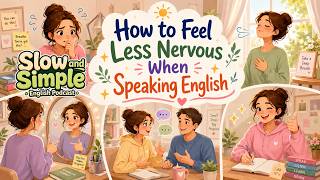 How to Feel Less Nervous When Speaking English | Slow and Simple English Podcast Ep. 02