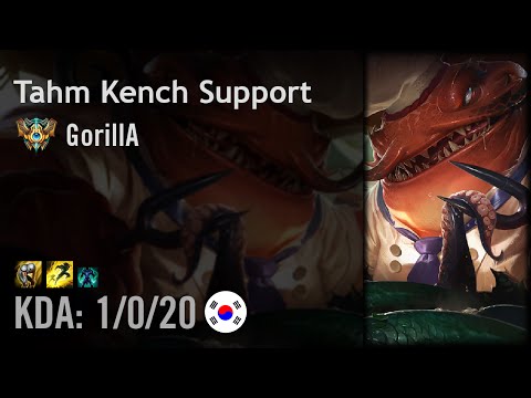 Tahm Kench Support vs Alistar - GorillA - KR Challenger Patch 6.16