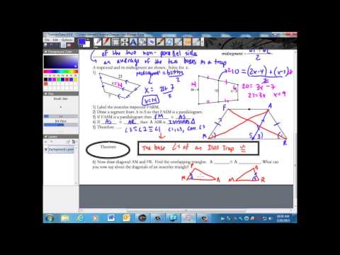 6 4 Special Parallelograms Isosceles Trapezoids and Kites