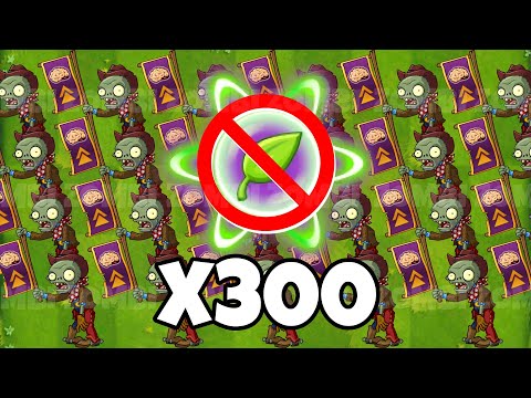 PvZ 2 Plants No Plant Food VS 300 Cowboy Rally Zombie - Who Will Win?