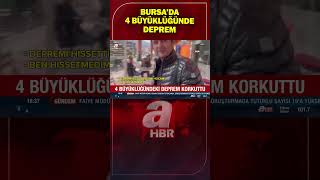 Bursa'da 4 büyüklüğündeki deprem kamerada! | A Haber