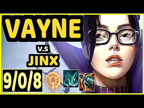 VAYNE vs JINX - 9/0/8 KDA BOTTOM ADC GAMEPLAY - BR Ranked MASTER