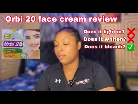 HONEST REVIEW ON ORBI 20 FACE CREAM || BEST BRIGHTENING AND LIGHTNING FACE CREAM || DOES IT BLEACH?