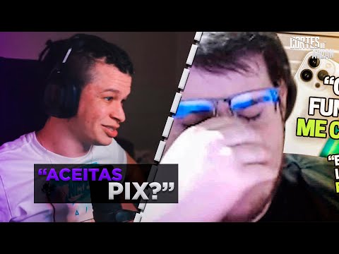 ARUAN REAGE A O DIA QUE CASIMIRO TENTOU COMPRAR UM NOVO IPHONE E PASSOU VERGONHA - Cortes do Aruan