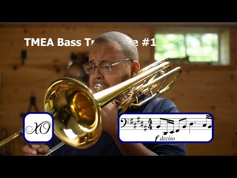 2025-2026 TMEA Bass Trombone Etude #1 Moderato Blazhevich [SPONSORED BY XO]